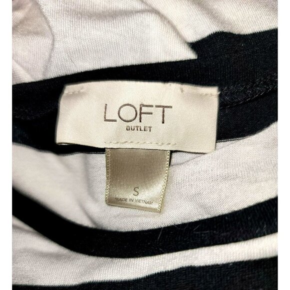 Loft A-line Sheath Striped Knit Sleeveless Dress - Size Small - Picture 7 of 8